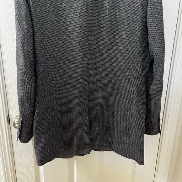 Zino Italian Regent Silk and Wool Sport Coat Blazer Two-Button Men's Size 44L - Picture 16 of 16